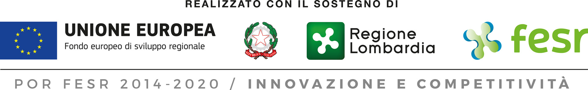 Realizzato con il sostegno di Unione Europea - Fondo europeo di sviluppo regionale, Repubblica Italiana, Regione Lombardia. POR FESR 2014-2020, Innovazione e competitivita'